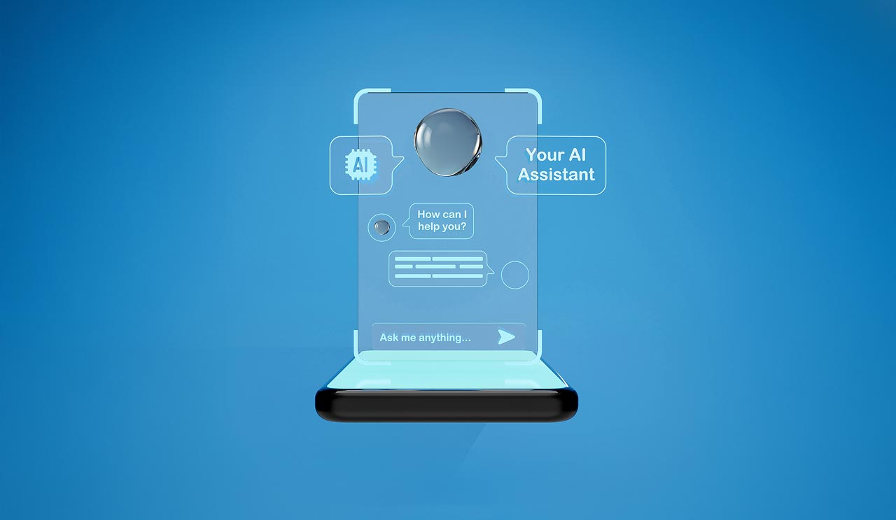 Example of an AI chat assistant.